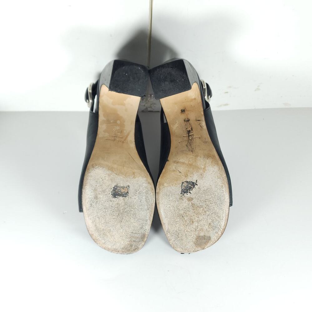 Rag & Bone Gigi Women's US 8 EU38,5 Black Leather Heels Slingback Sandals - Picture 11 of 16